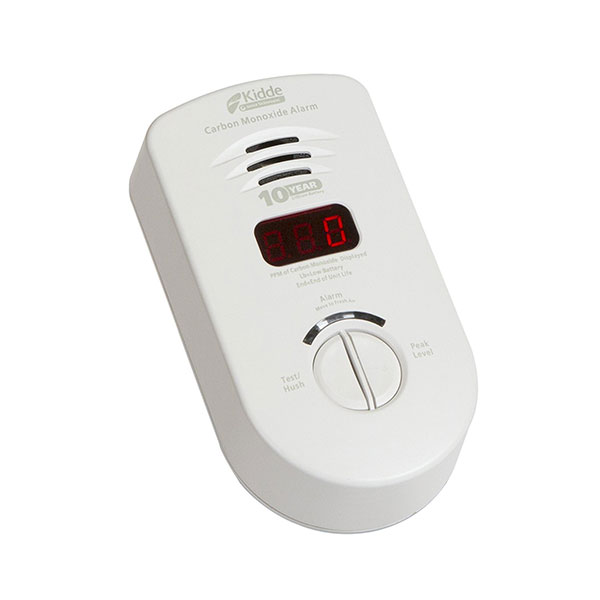 Kidde Worry-Free Direct Plug-In AC/DC CO Alarm w/ Digital Display & End-Of-Life Warning