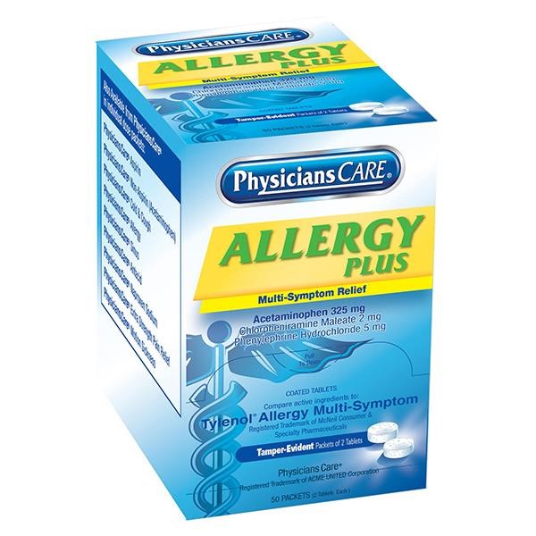 Allergy Plus Antihisamine, 2 Pkg/50 Each
