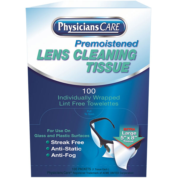 Lens Cleaning Tissues, 100 Box/10 Case