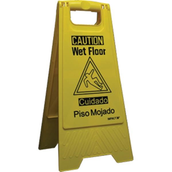 "Wet Floor" Sign, Bilingual