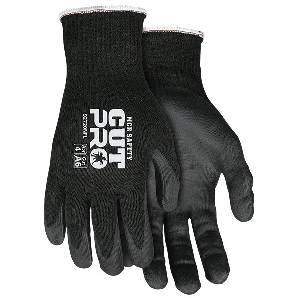 MCR Safety® Cut Pro® Steel Nitrile Gloves, Large, Black, 1/Pair