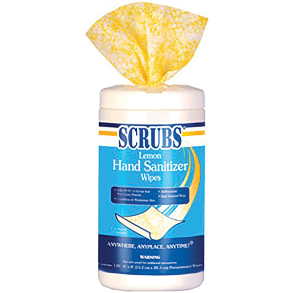 Scrubs® Lemon Hand Sanitizer Wipes