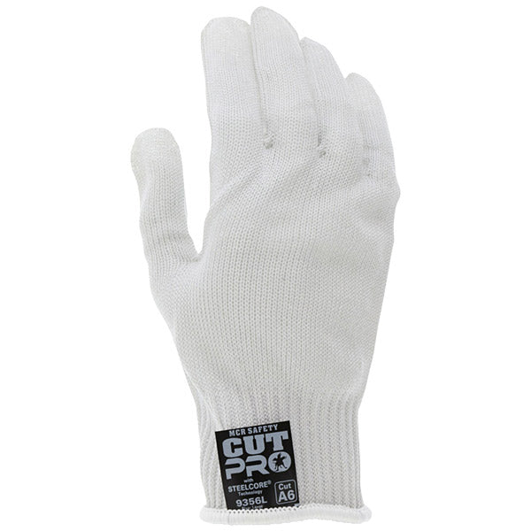 MCR Safety® Steelcore® II Cut Resistant Work Glove, Large, White, 1/Each