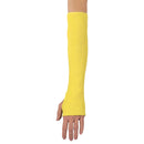 MCR Safety® Kevlar® Sleeve, Regular Weight w/ Thumb Slot, Yellow, 1/Each
