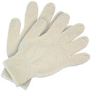 MCR Safety® Heavy Weight String Knit Gloves, 100% Cotton, Large, Natural, 12/Pair
