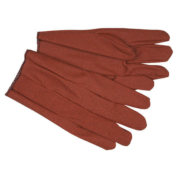MCR Safety® Vinyl Impregnated Gloves, X-Large, Russet, 12/Pair