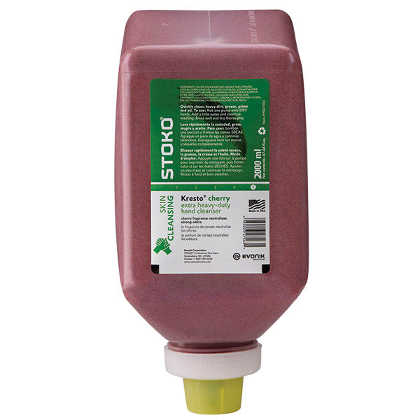 SC Johnson Professional® Kresto® Cherry Extra Heavy Duty Hand Cleaner, 2 L Refill, Soft Bottle, 6/Case