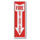 Brady® “Fire Extinguisher” w/ Arrow Aluminum Sign