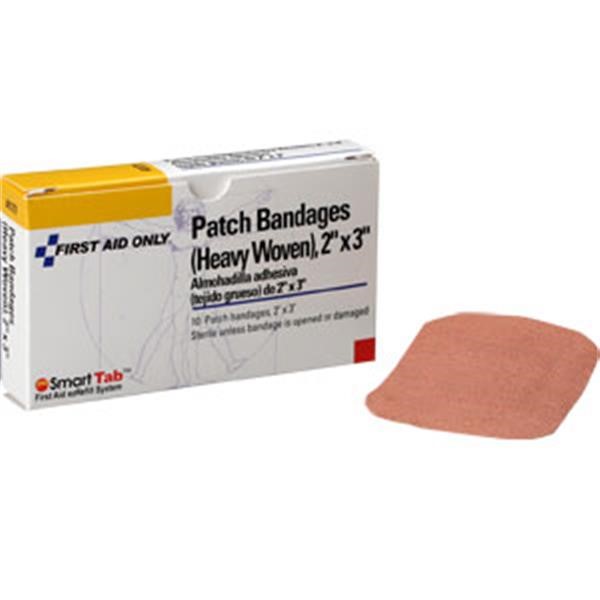 Fabric Patch Bandages, 2" x 3", 10/Box