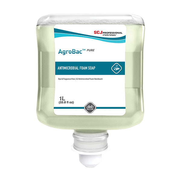 SC Johnson Professional® AgroBac™ PURE FOAM Soap, 1 L Refill, 6/Case