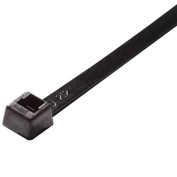 ACT Miniture Cable Ties, 4", UV Black, 100/Pkg