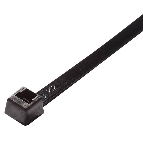 ACT Heavy-Duty Cable Ties, 8", UV Black, 100/Pkg