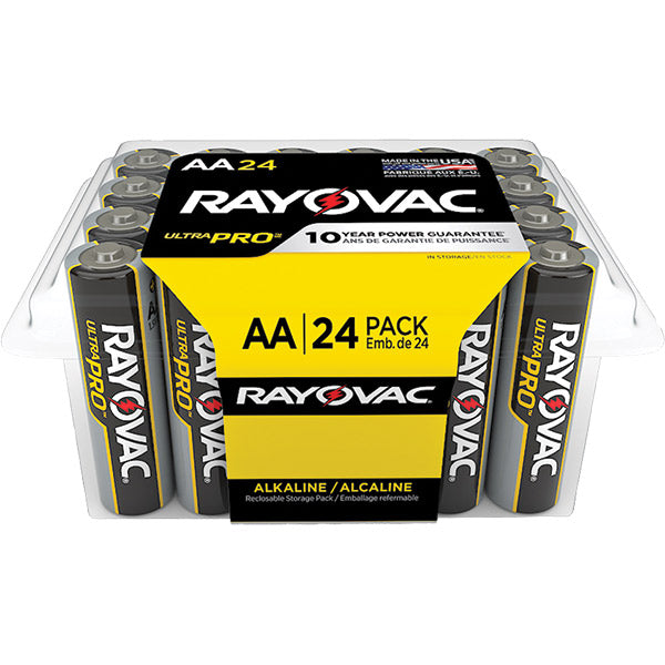 Rayovac® Ultra Pro™ AA Alkaline Batteries, Contractor Pack, 24/Pkg