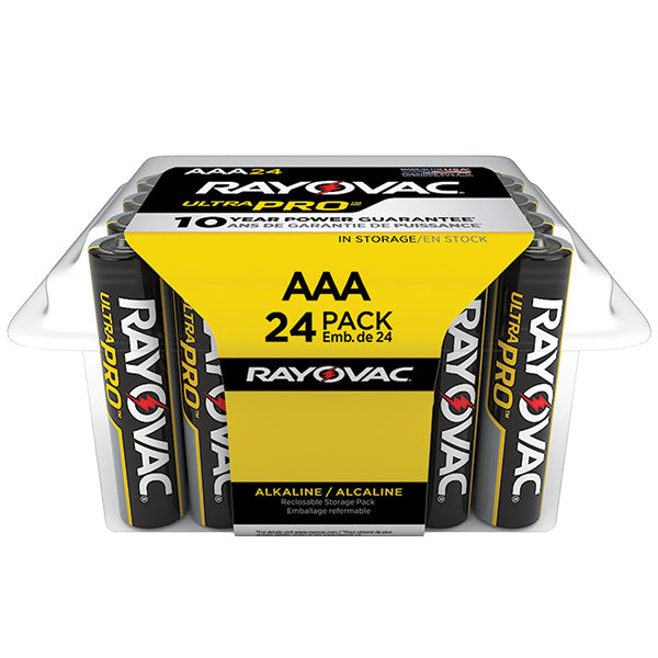 Rayovac® Ultra Pro™ AAA Alkaline Batteries, Contractor Pack, 24/Pkg