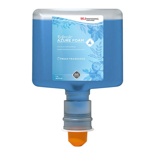 SC Johnson Professional® Refresh™ Azure FOAM Hand Wash, TouchFree, 1.2 L Refill, 3/Case