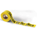 Presco Barricade Tape, 2.5 mil, "Caution Do Not Enter", Yellow, 1/Each