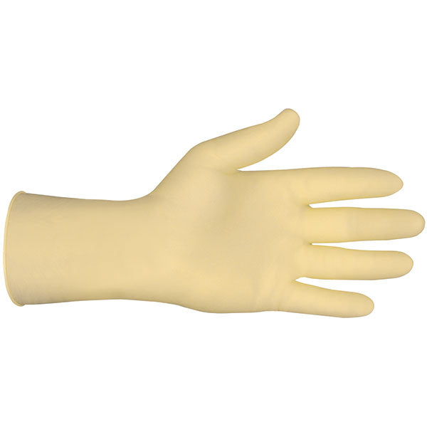 MCR Safety® SensaGuard™ Industry Standard Food Grade Disposable Latex Gloves, Large, Natural, 100/Box