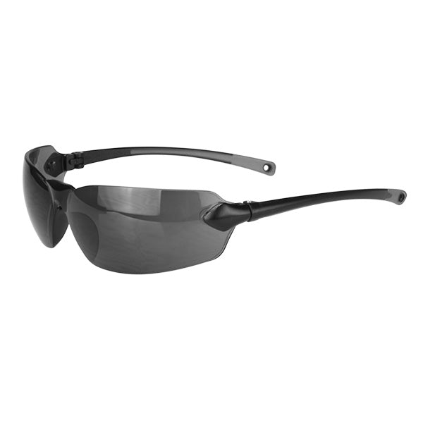 Radians® Balsamo™ Safety Eyewear, Clear/Gray Frame, Smoke Lens, 1/Each