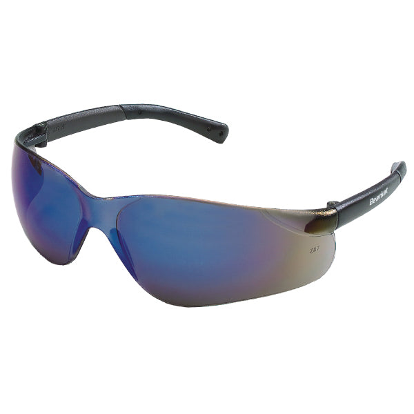 MCR Safety® BearKat® Eyewear, Blue Frame, Blue Mirror Lens, 1/Each