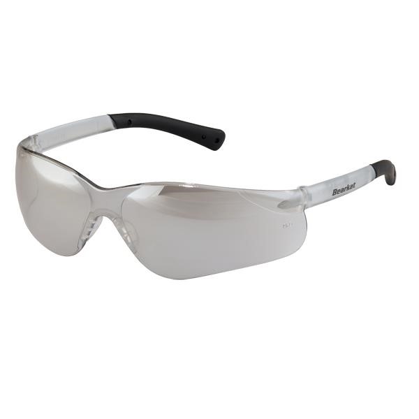 MCR Safety® BearKat® 3 Eyewear, Clear Temple, Clear Mirror Indoor & Outdoor Lens, 1/Each