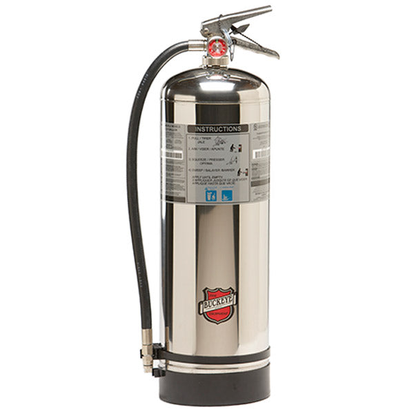 Buckeye Wet Chemical 2.5 gal Class K Fire Extinguisher, 24 1/2"H x 9"W x 7"D, 1A:K, 1/Each