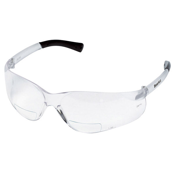 MCR Safety® Bearkat® Magnifiers, Clear Frame & Lens, +2.5 Diopter, 1/Each
