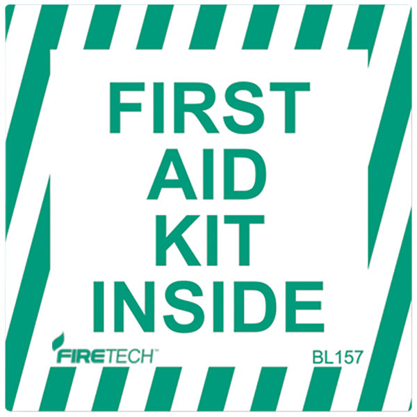 “First Aid Kit Inside” Vinyl Sign