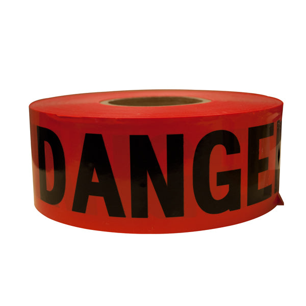 TruForce™ Barricade Tape, "Danger", Red/Black, 1/Each