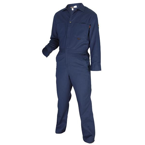 MCR Safety® Max Comfort™ FR Contractor Coveralls, Size 50, Navy, 1/Each