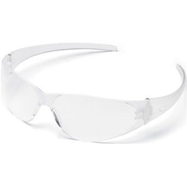 MCR Safety® CK1 Series Eyewear, Clear Uncoated Frame & Lens, 1/Each