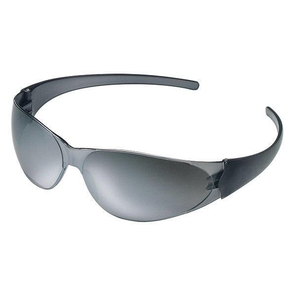 MCR Safety® CK1 Series Eyewear, Silver Frame, Silver Mirror Lens, 1/Each