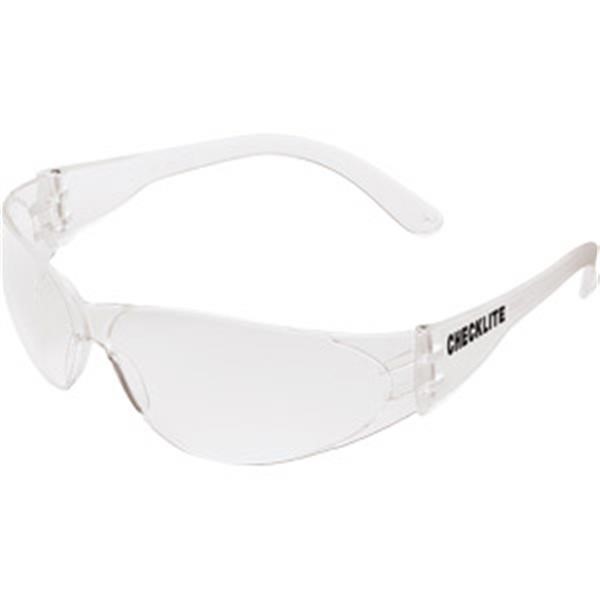 MCR Safety® Checklite® Eyewear, Clear Frame & Lens, 1/Each