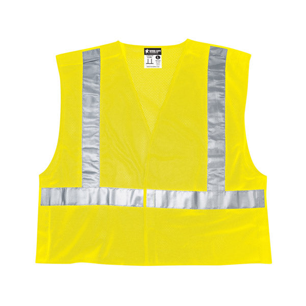 MCR Safety® Luminator™ Class 2 Breakaway Mesh Vest, X-Large, Lime, 1/Each