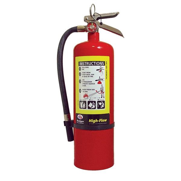 Badger™ Extra High-Flow 10 lb ABC Fire Extinguisher w/ Wall Hook