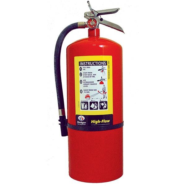 Badger™ Extra High-Flow 20 lb ABC Fire Extinguisher w/ Wall Hook