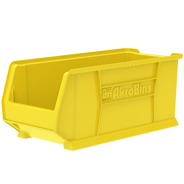 Akro-Mils® Super-Size AkroBins® Storage Bins, 23 7/8"L x 10"H x 11"W, Yellow, 1/Each