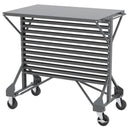 Akro-Mils® Mobile Bin Cart, 38 1/2"L x 36 1/2"H x 24"W, Gray, 1/Each