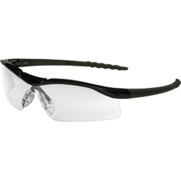 MCR Safety® Dallas® Eyewear, Black Frame, Clear Anti-Fog Lens, 1/Each