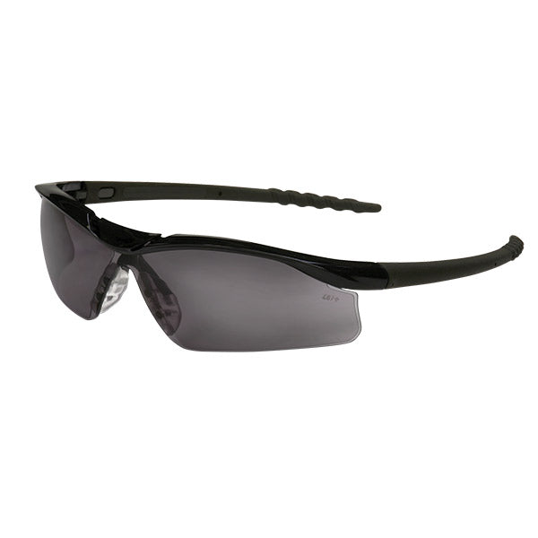 MCR Safety® Dallas® Eyewear, Black Frame, Gray Anti-Fog Lens, 1/Each