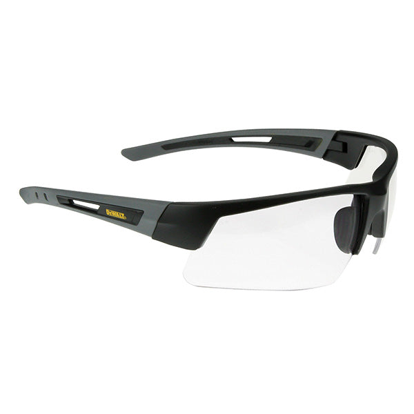 DeWalt® Crosscut® Safety Eyewear, Black Frame, Clear Lens, 1/Each