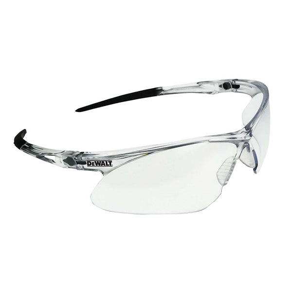 DeWalt® Recip® Safety Glasses, Clear Frame, Clear Lens, 1/Each