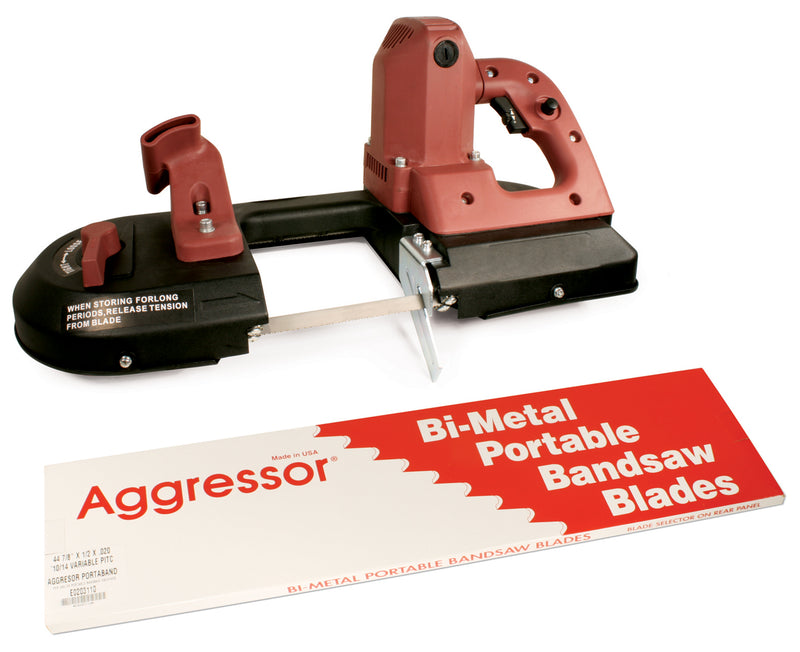 Disston® Aggressor® Port-A-Band Bi-Metal Portable Bandsaw Blade, Variable Pitch (AG4416), 10/14 TPI, 3/Pkg