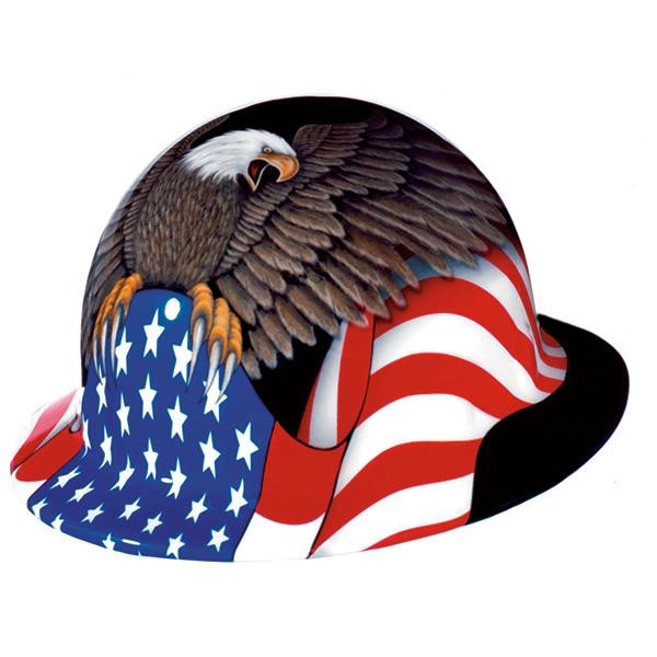 Honeywell Fibre-Metal® E-1 Full-Brim Hat, Spirit of America, 1/Each