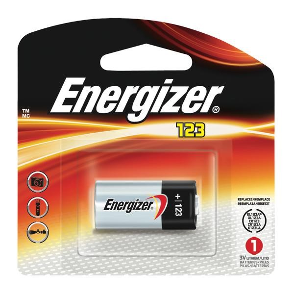 Energizer® 123 Lithium Battery, 1/Each