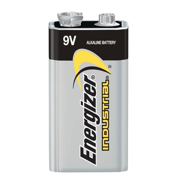 Energizer® Industrial® 9V Alkaline Batteries, 12/Pkg