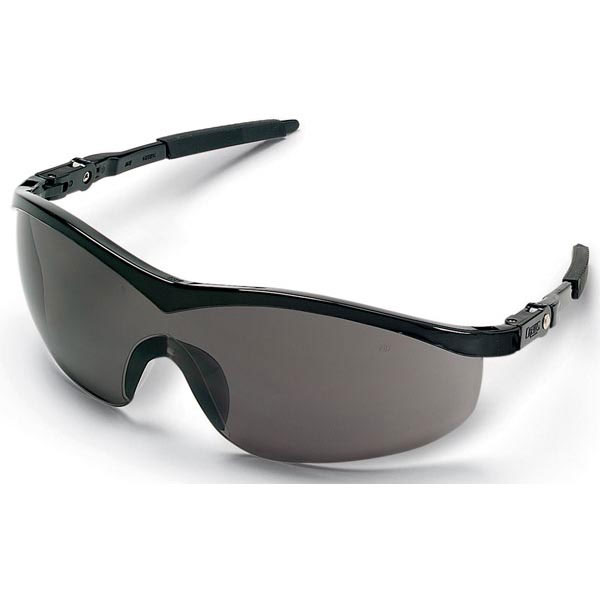 MCR Safety® ST1 Series Eyewear, Black Frame, Gray, Anti-Fog Lens, 1/Each