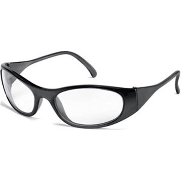 MCR Safety® Frostbite® 2 Eyewear, Black Frame, Clear Lens, 1/Each