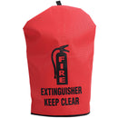 Heavy-Duty Extinguisher Cover, 25" x 16 1/2", Red, 1/Each