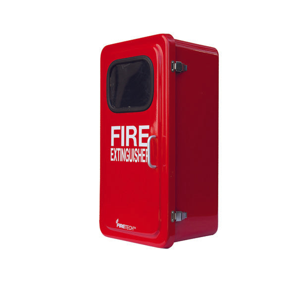FireTech™ Fiberglass Extinguisher Cabinet, 26 1/8"H x 13 1/4"W x 9 3/4"D, Red, 1/Each