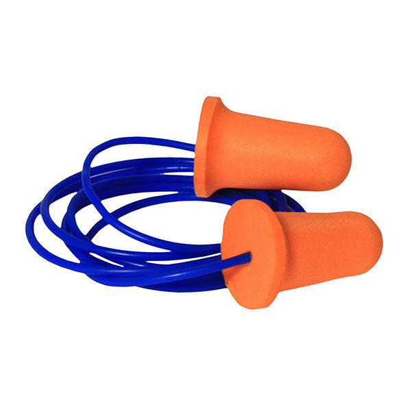 Radians® Deviator® 33 Disposable Foam Earplugs, Corded, Orange, 200/Box